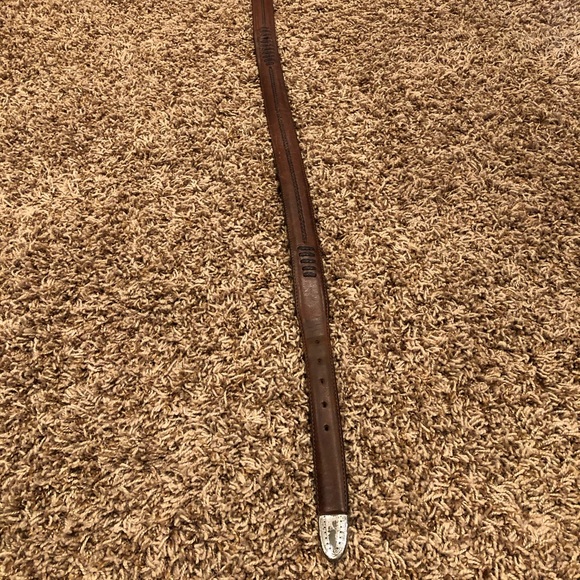 Onyx by Brighton Men's Brown Salina Leather Belt - Picture 12 of 16